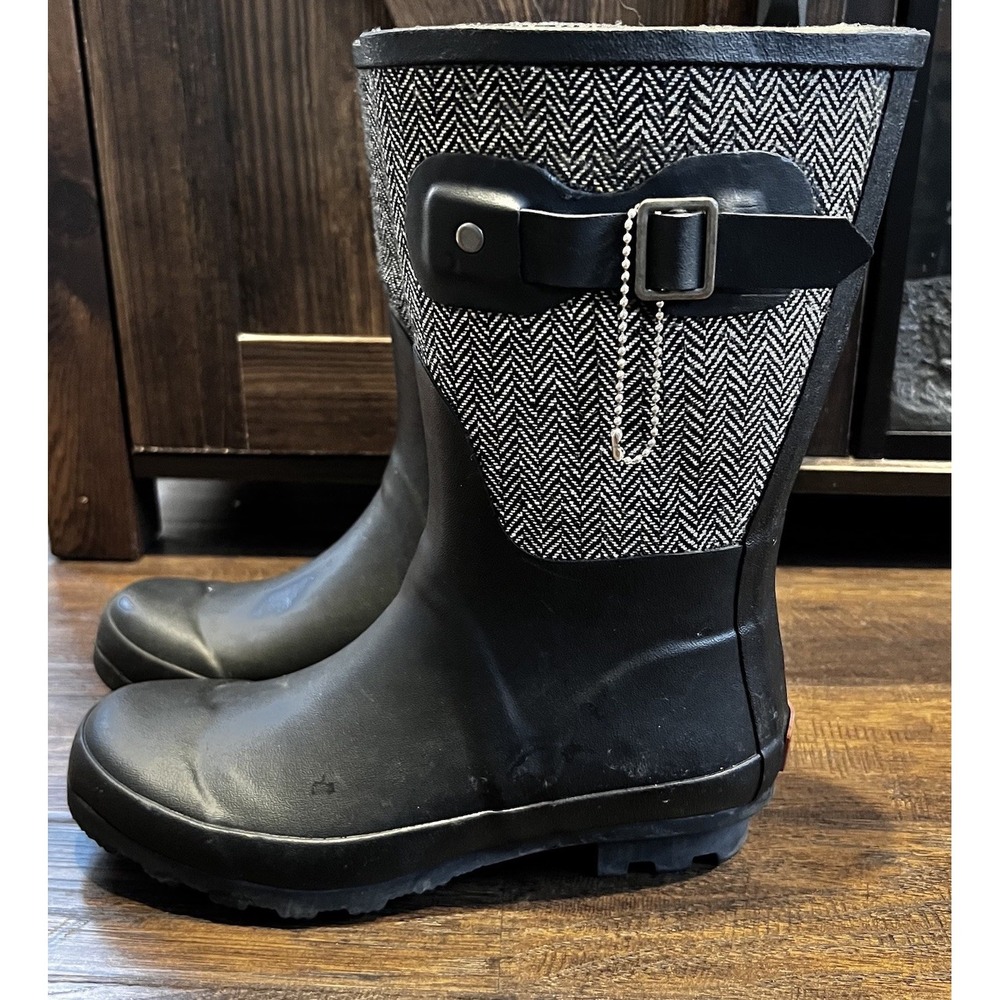 Chooka Women's Classic Mid Cafe Racer, Rain Boots, Size 6 M Rubber Waterproof‎